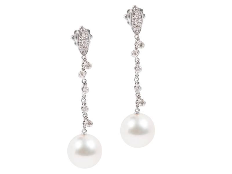 DIAMOND EARRINGS AND AUSTRALIAN PEARLS UTOPIA GOAF007